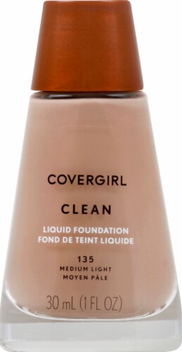 CoverGirl Clean Normal Skin 135 Medium Light Foundation Perspective: front