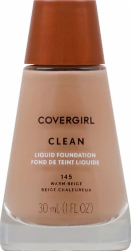 CoverGirl Clean Normal Skin 145 Warm Beige Foundation Perspective: front