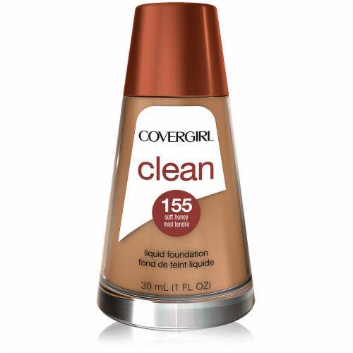 CoverGirl Clean Normal Skin 155 Soft Honey Foundation Perspective: front