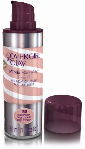 CoverGirl + Olay Tone Rehab Foundation Creamy Beige Perspective: front