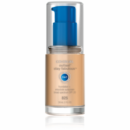 CoverGirl Outlast All Day Stay Fabulous 3-in-1 825 Buff Beige Foundation SPF 20 Perspective: front