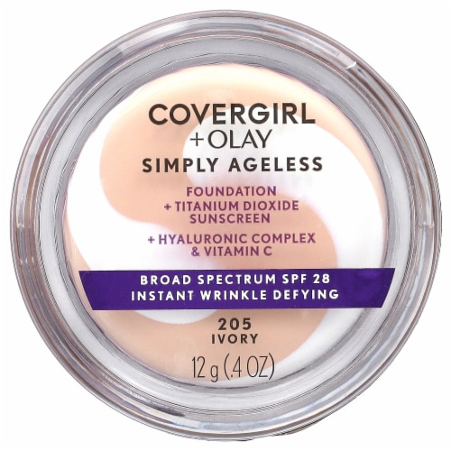 CoverGirl + Olay Simply Ageless 205 Ivory Foundation Powder Perspective: front