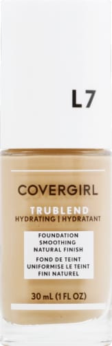 COVERGIRL, truBlend Liquid Foundation Makeup, L7 Warm Beige, 1 oz Perspective: front