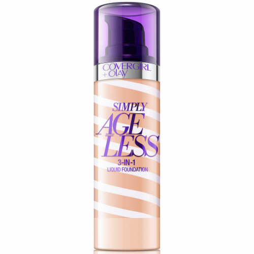 CoverGirl + Olay Simply Ageless 3-in-1 Liquid Foundation 232 Nude Beige Perspective: front