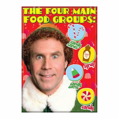 Ata Boy Elf Four Main Food Groups Magnet 1 Unit Kroger
