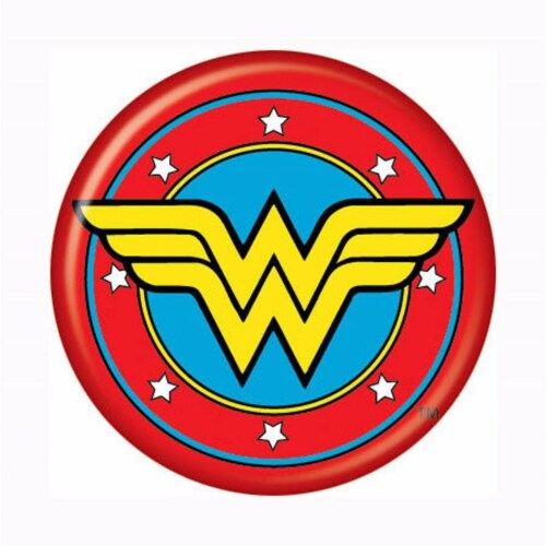 Wonder Woman  Wonder Woman Instant Symbol Button Perspective: front
