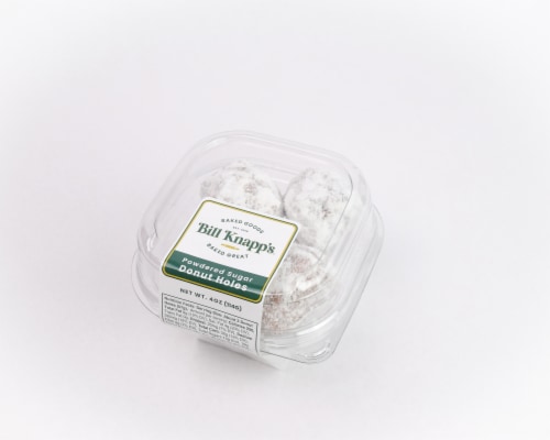 Bill Knapp's® Powdered Sugar Donut Holes Perspective: front