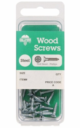 Hillman Phillips Steel Wood Screws Perspective: front
