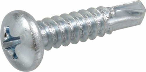 Hillman Size 8 Phillips Pan Head Self Drilling Screw - 4 Pack Perspective: front