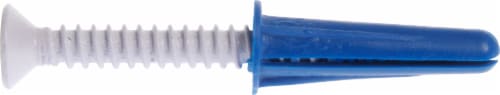 Hillman Hillman Conical Plastic Anchor Kit - Blue/White Perspective: front