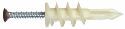 Hillman #8 Wallboard Anchor with Screws Kit - Brown Perspective: front