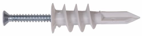 Hillman #8 Nylon Wallboard Anchors Perspective: front