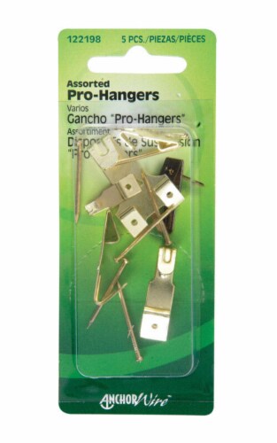 Hillman AnchorWire Brass-Plated Gold Assorted Picture Hanger Perspective: front