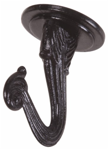 Hillman Swag Hooks - 2 Pack - Black Perspective: front