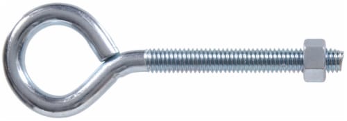 Hillman Hardware Essentials #16 Eye Bolts with Hex Nut Perspective: front
