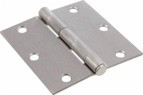 Door Hinge - Silver Perspective: front