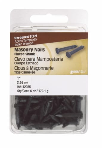 Hillman 2 in. Masonry Steel Nail Flat Head