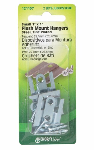 Hillman AnchorWire Silver Flush-Mount Picture Hanger 1 lb 2 pk Hillman AnchorWire Silver Flush-Mount Picture Hanger 1 lb 2 pk