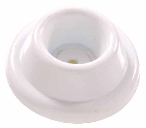 Hillman Wall Mount White Door Stop Perspective: front