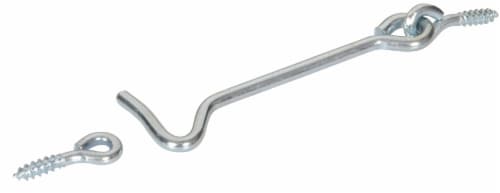 Hillman Gate Hook & Eye - Zinc Perspective: front