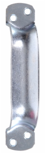 Hillman Hardware Essentials Heavy Duty Door Pull - Silver Perspective: front