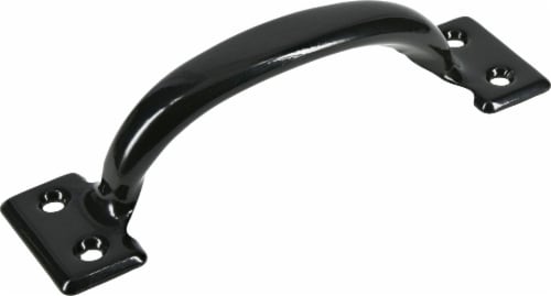 Hillman Hardware Essentials Door Pull - Black Perspective: front