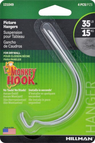 Hillman Monkey Hook Hangers Perspective: front