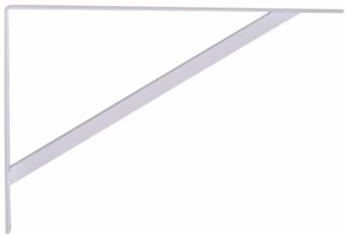 Hillman Hardware Essentials Shelf Bracket - White Perspective: front