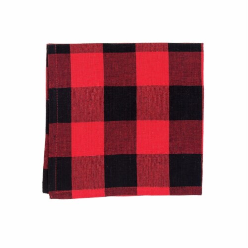 Franklin Black/Red July 4th Napkin Set of 6 Perspective: front