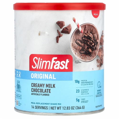 SlimFast Original Creamy Chocolate Shake Mix Perspective: front