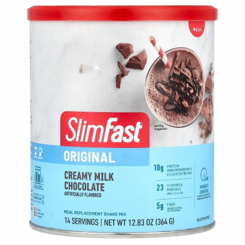 SlimFast Original Creamy Chocolate Shake Mix Perspective: front