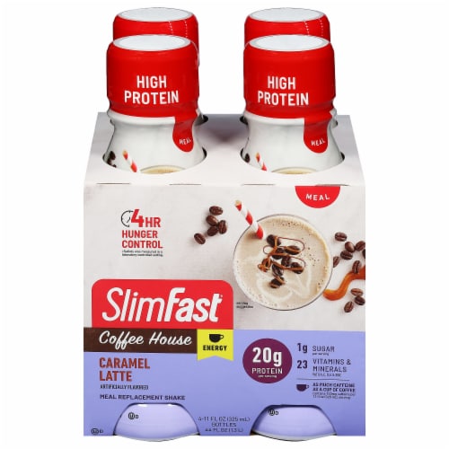 SlimFast® Advanced Nutrition Caramel Latte High Protein Meal Replacement Shakes Perspective: front