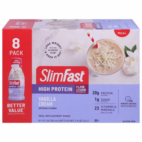 SlimFast® Advanced Nutrition Vanilla Cream High Protein Shake Perspective: front