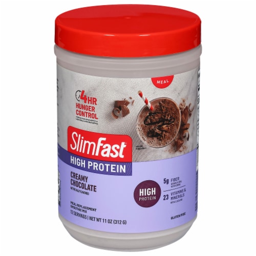 SlimFast® Advanced Nutrition High Protein Creamy Chocolate Smoothie Mix Perspective: front