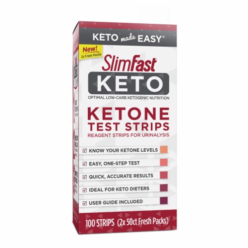 SlimFast® Keto Ketone Test Strips Perspective: front