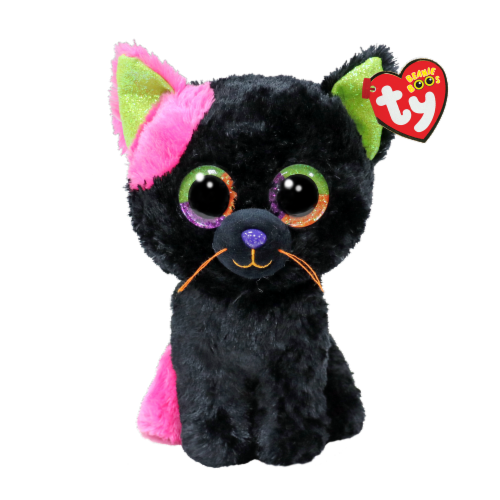 TY Beenie Boos Black Cat - Licorice Perspective: front