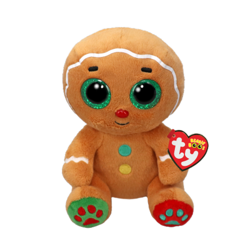 TY Beenie Boos Gingerbread Man - Nutmeg Perspective: front
