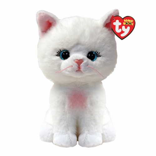 Ty Inc Amelia Cat Plush - White Perspective: front