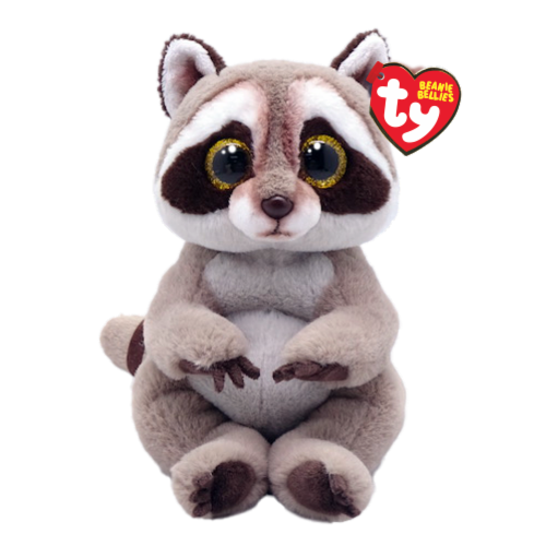 Ty Inc Racoon Belly Petey Perspective: front