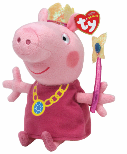 Ty Beanies Princess Peppa - Pink/Yellow/Blue Perspective: front