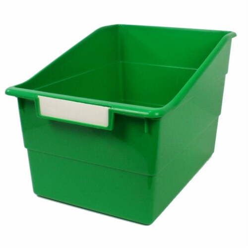 Tattle® Wide Shelf File, Green Perspective: front