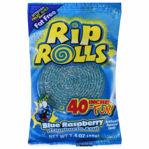 Rip Rolls® Blue Raspberry Licorice Perspective: front