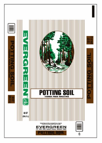 Evergreen Potting Soil Perspective: front