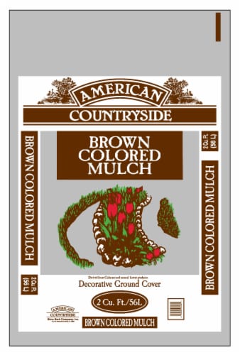Amercian Countryside Brown Mulch Perspective: front