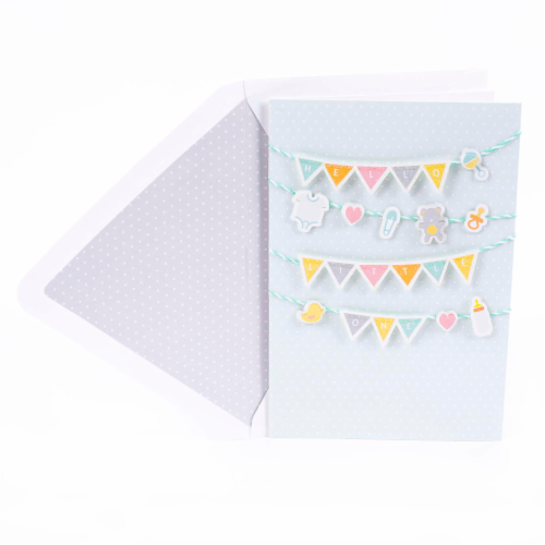Signature Baby Card (#24): Hallmark New Baby Congratulations Greeting Card - Hello Little One Perspective: front