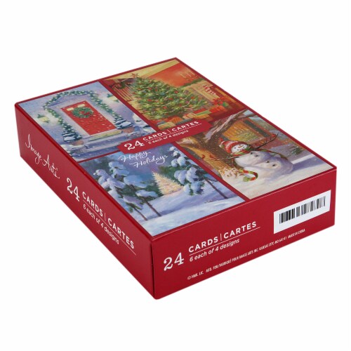 Image Arts Home for the Holidays Boxed Christmas Cards Assortment 24 Count Perspective: front
