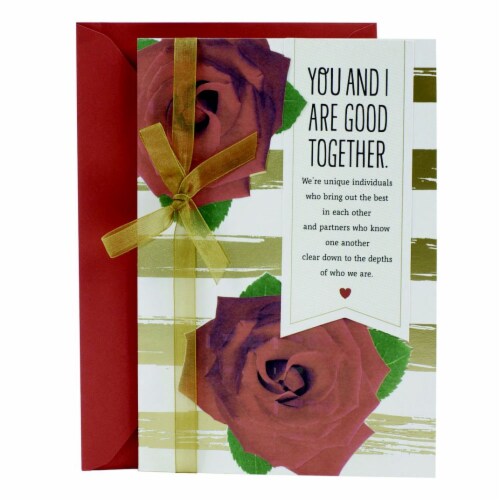 Valentine's Day Card: Hallmark Mahogany Valentine's Day Card for Significant Other (Good Together) Perspective: front