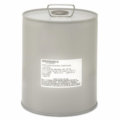 NSN8999534 5 gal Cleaner Dishwashing Detergent Perspective: front