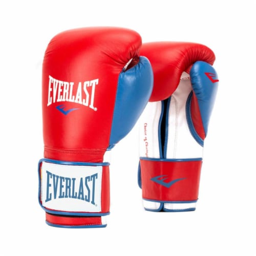 Everlast P00000730 16 Ounce Powerlock Hook & Loop Training Gloves, Red and  Blue, 1 Piece - Fry's Food Stores