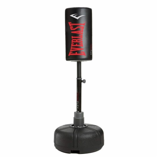 Everlast Omniflex Freestanding Boxing Punching Heavy Bag, Black, 59 to 67 Inches Perspective: front